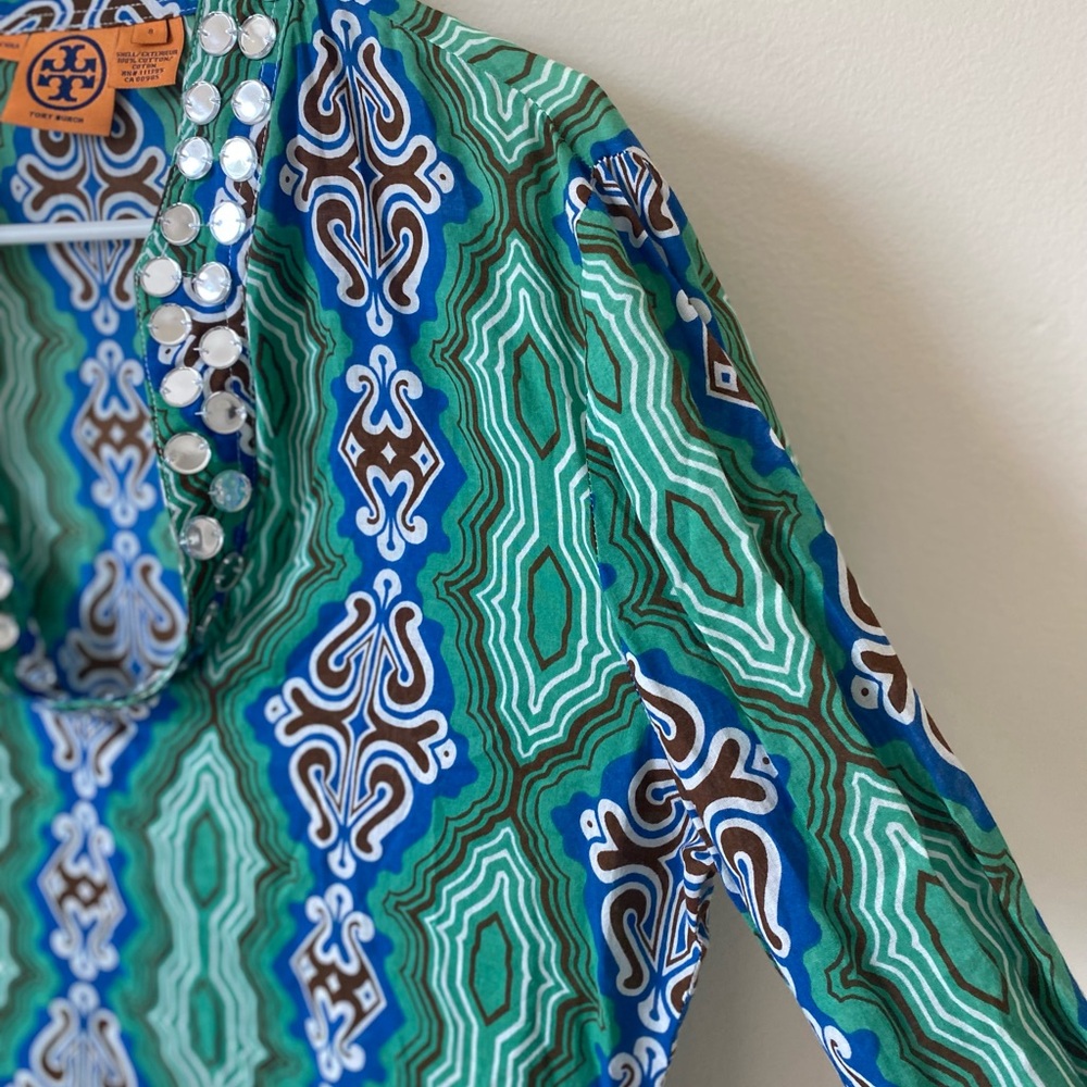 Tory Burch Stephanie Mirror Embellished Top - Picture 4 of 5